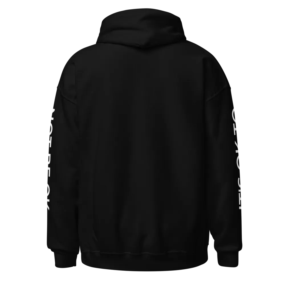 "IT'S OK TO NOT BE OK" Hoodie Black thumbnail 4
