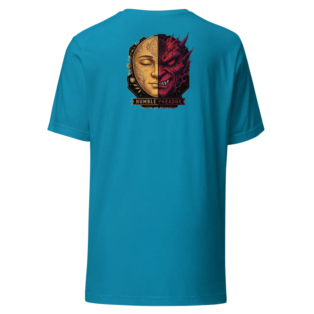Distressed Wordmark: Aqua — Humble Paradox Tee thumbnail 4