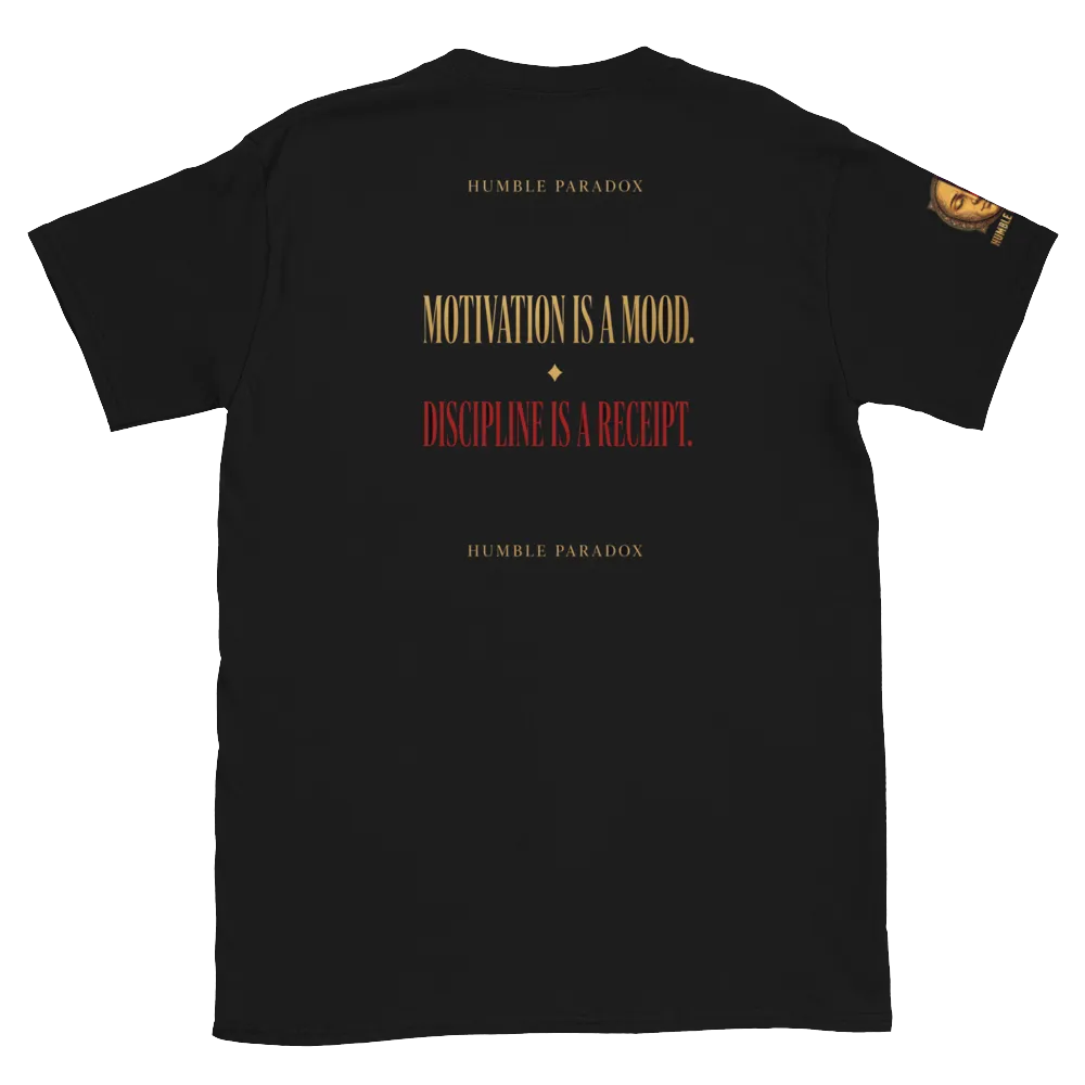 Humble Paradox — Discipline Over Motivation Tee thumbnail 2
