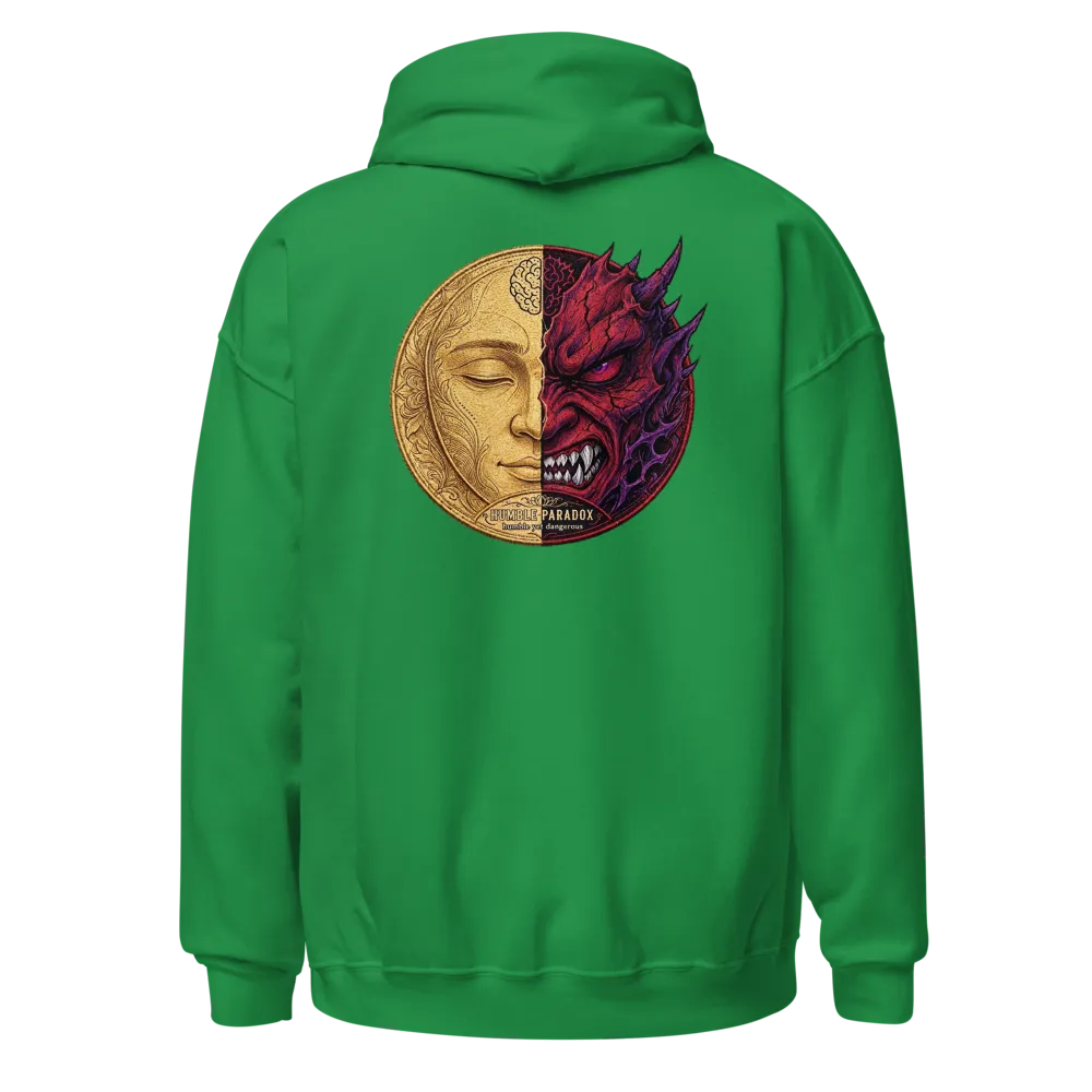 Verdant Oath: Raw Mark — Humble Paradox Hoodie thumbnail 4