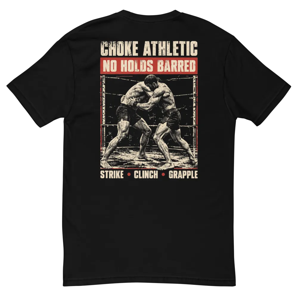 Choke Athletic No Holds Barred Black Fitted Tee thumbnail 2