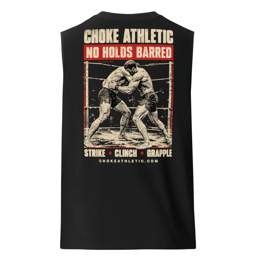Choke Athletic No Holds Barred Black Muscle Shirt thumbnail 2