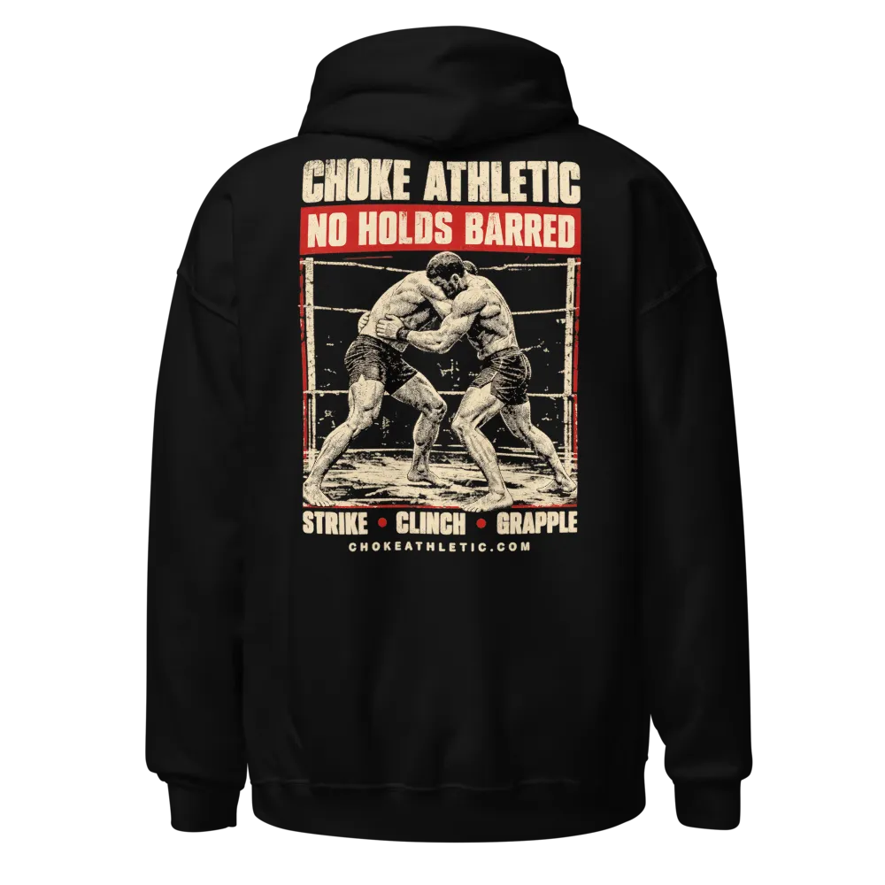 Choke Athletic No Holds Barred Black Heavy Hoodie thumbnail 2