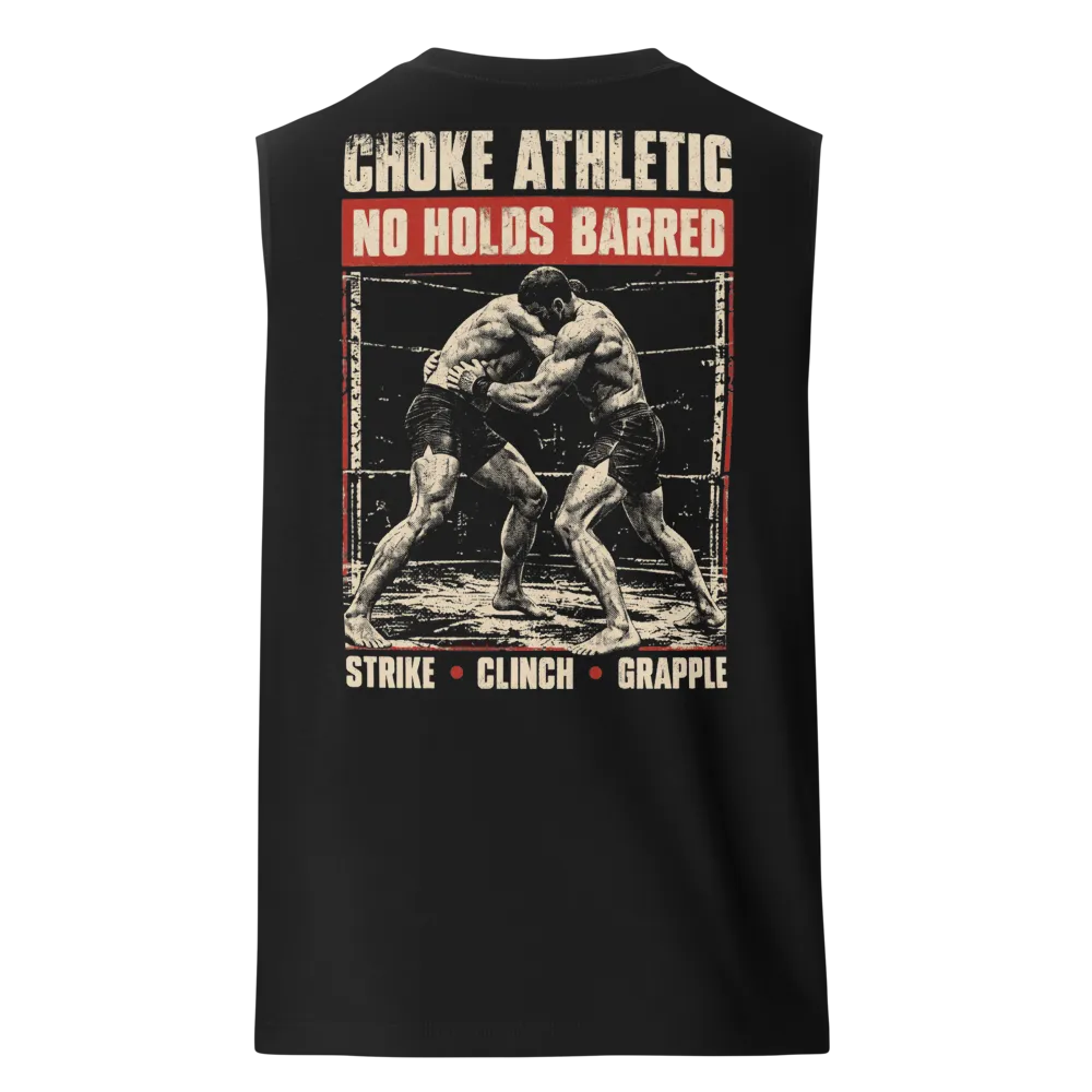 Choke Athletic No Holds Barred Black Muscle Shirt thumbnail 2