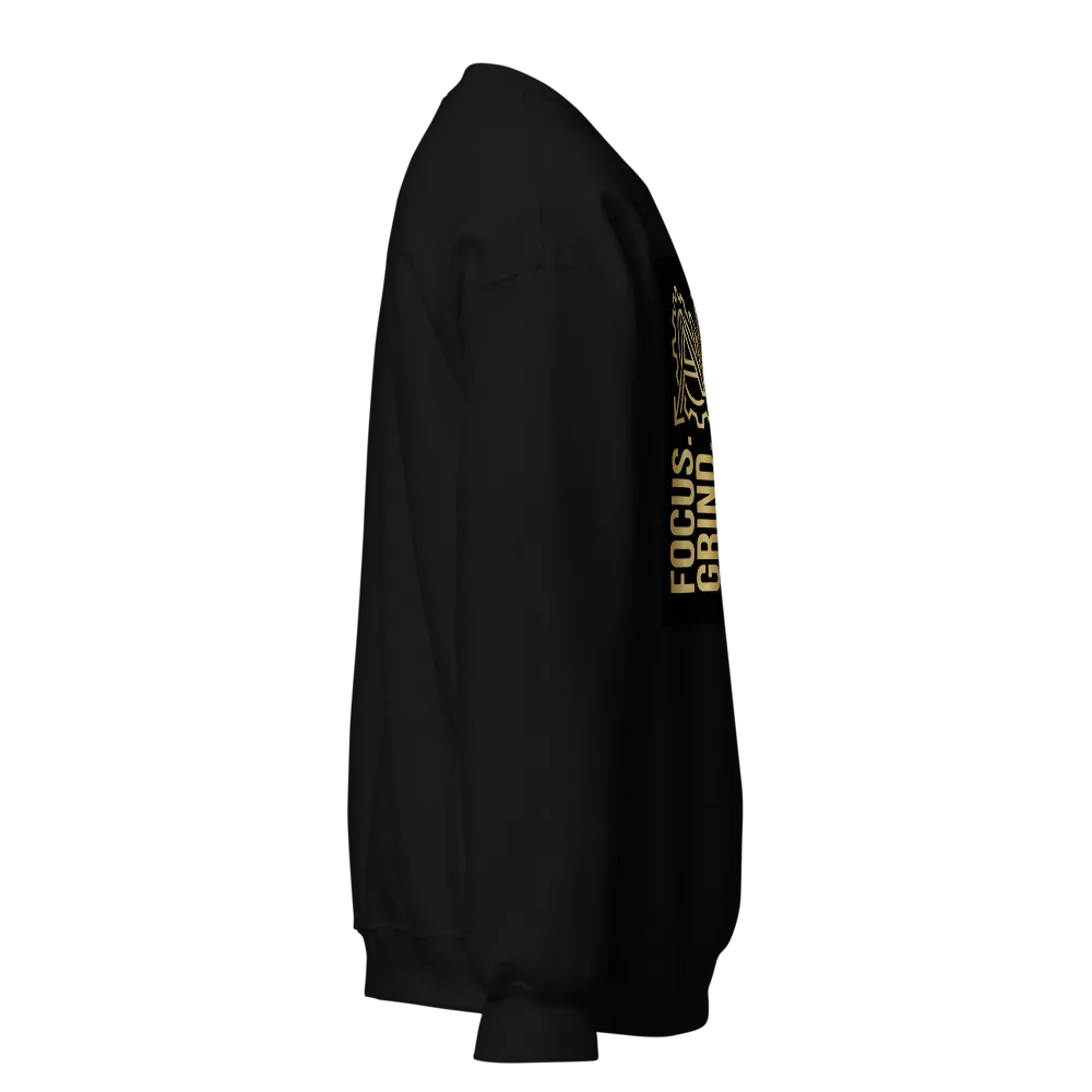Focus Grind Hustle Repeat Motivational Sweatshirt thumbnail 4