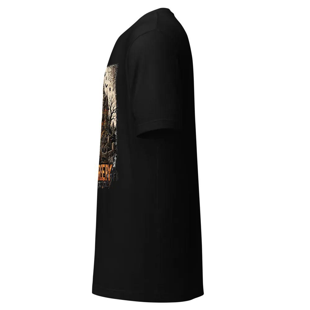 Stay Creepy Black Cat Halloween T-Shirt thumbnail 3