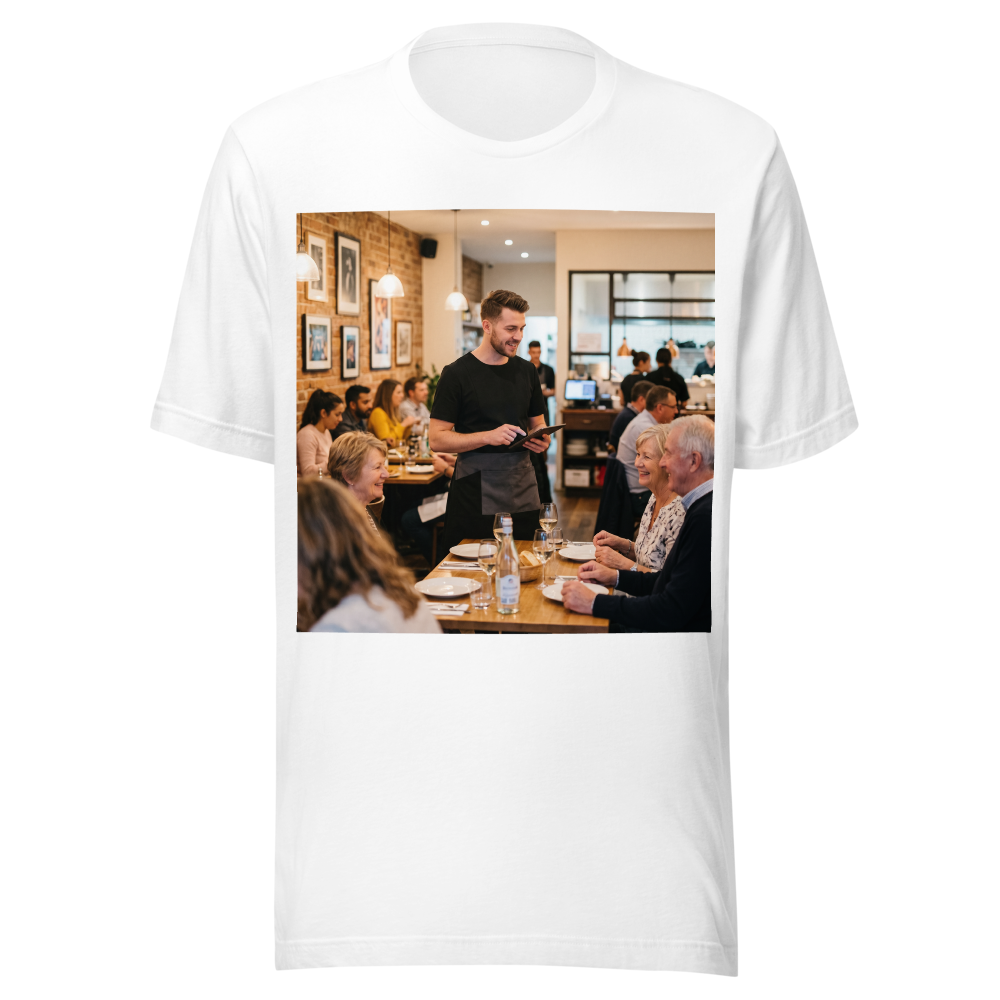 restaurant with waiter