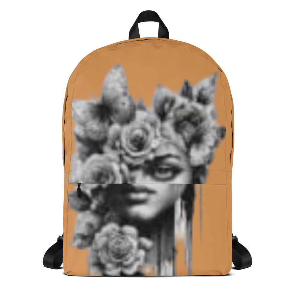 Gothic Floral Woman Art Backpack