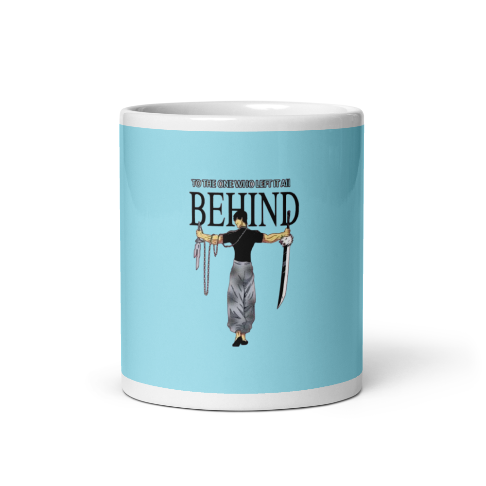 Zen Samurai "BEHIND" Glossy Coffee Mug 11oz