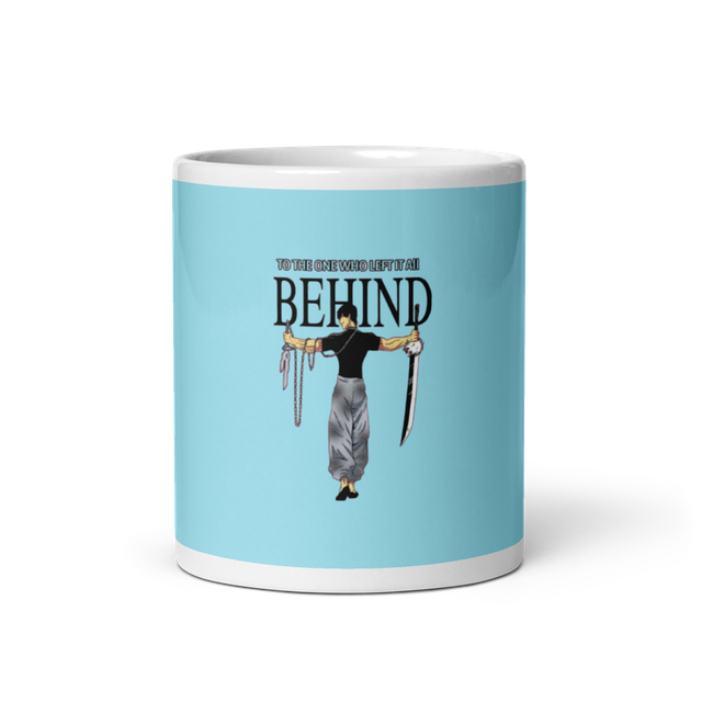 Zen Samurai "BEHIND" Glossy Coffee Mug 11oz