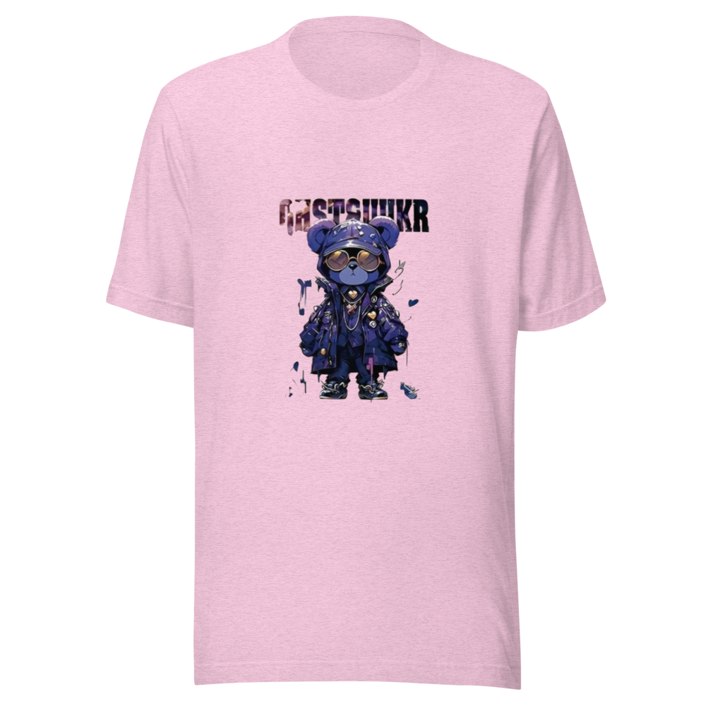 Pink Cyber Bear Streetwear Tee