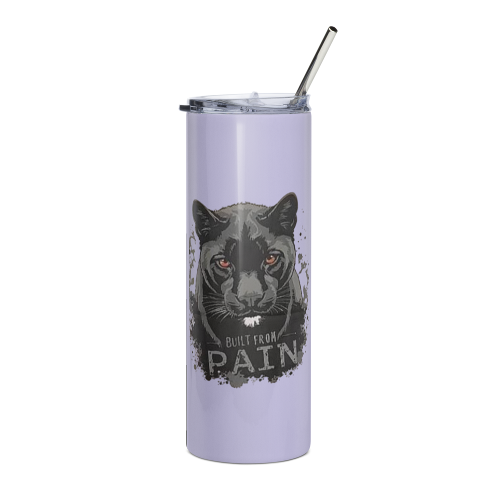 Lavender Black Panther Built From Pain Tumbler