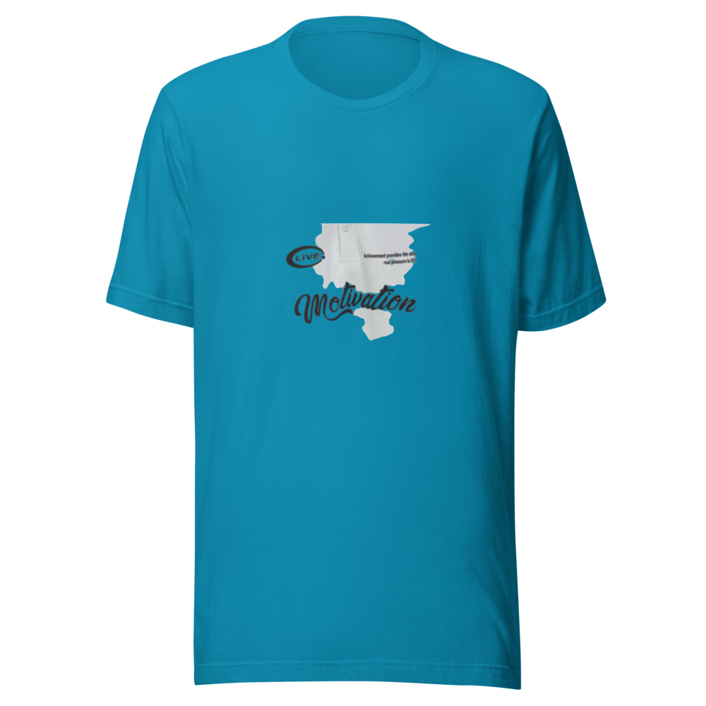Teal Motivation Print Unisex T-Shirt