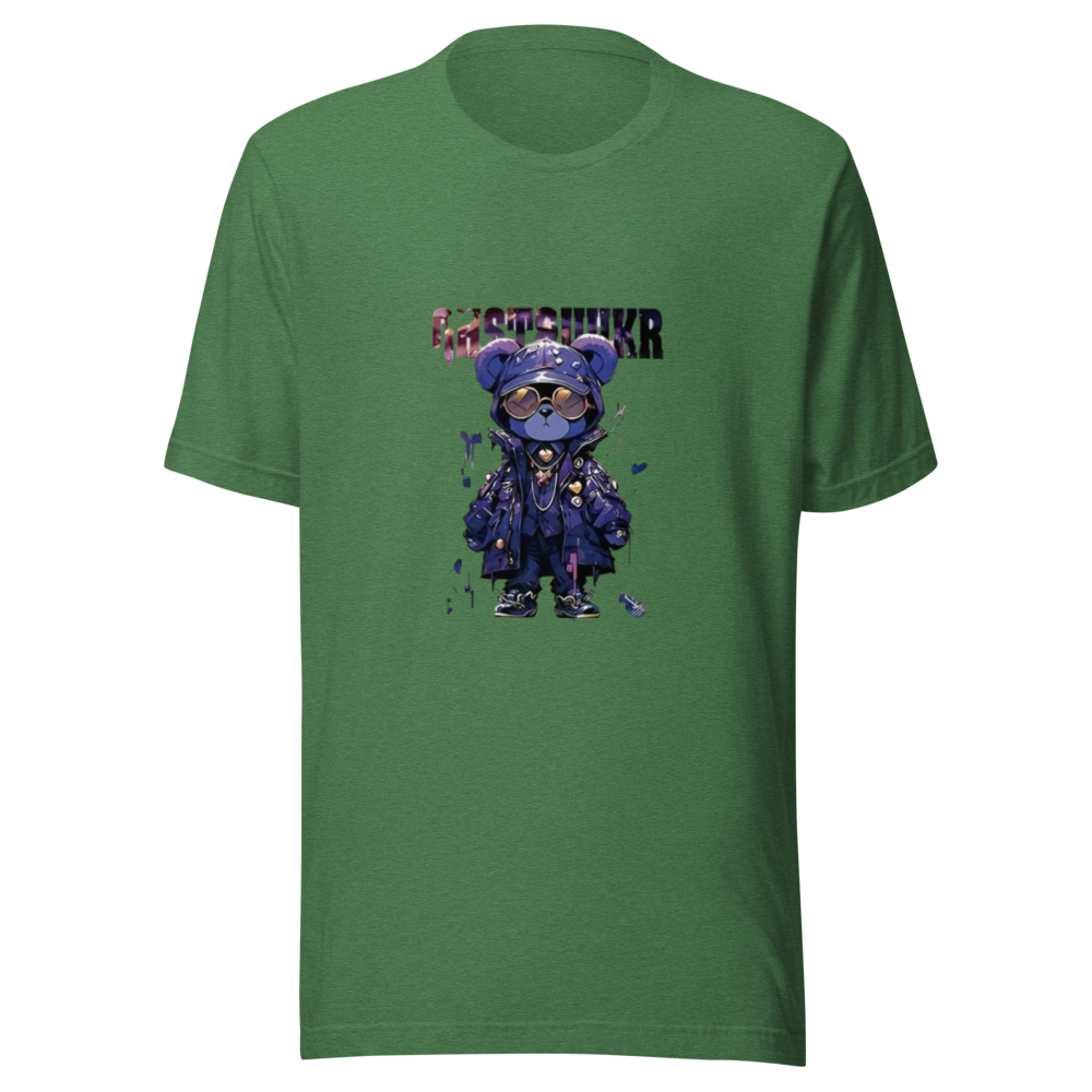 Green Cyberpunk Bear Streetwear Tee
