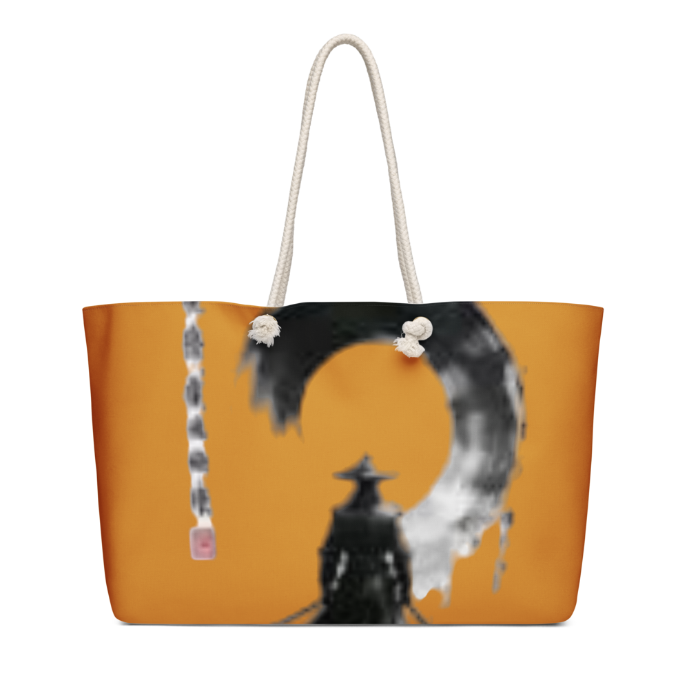 Orange Zen Samurai Weekender Tote Bag