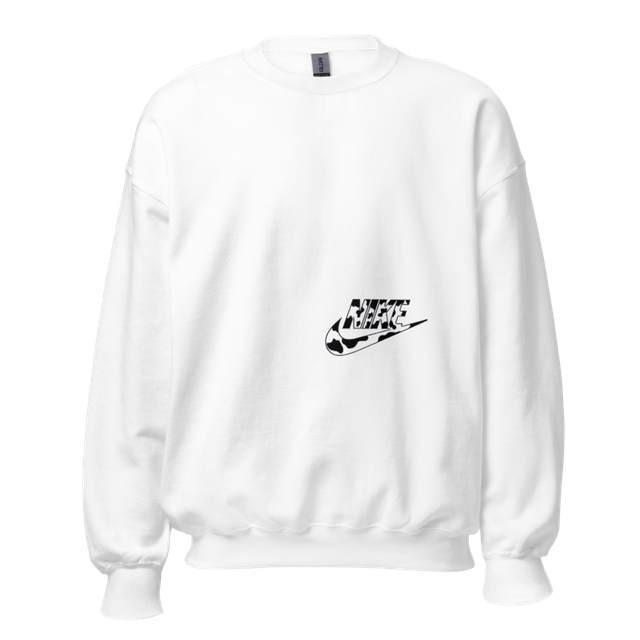 White Gildan 18000 Graphic Sweatshirt