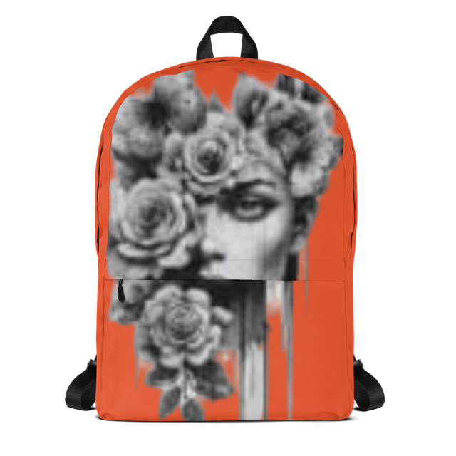 Orange Floral Muse Backpack