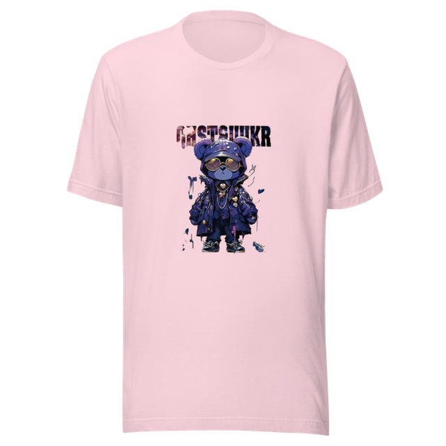 Pink Cyberpunk Bear Streetwear Tee