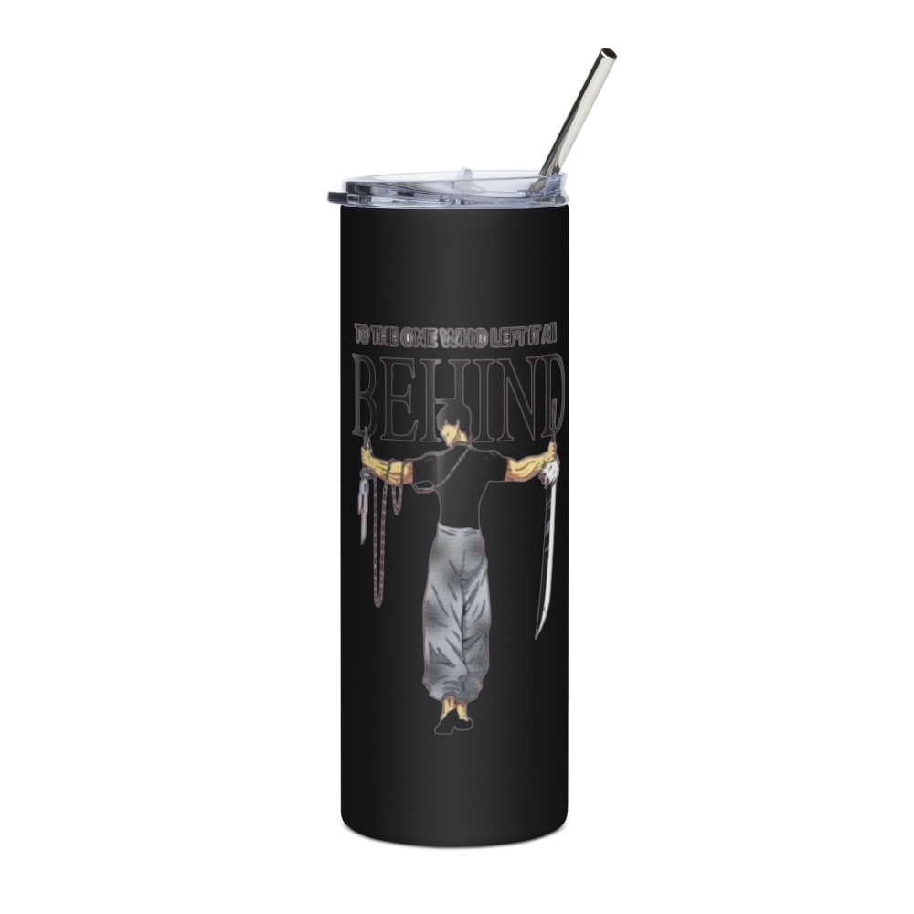 Zen Samurai "BEHIND" Black Premium Tumbler 20oz