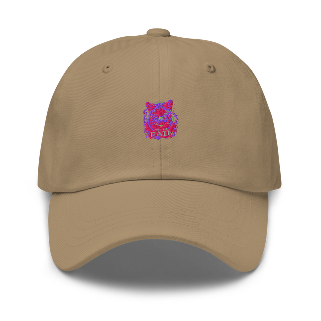 Khaki Tiger Embroidered Classic Dad Hat