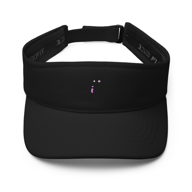 Black Simple Visor Hat