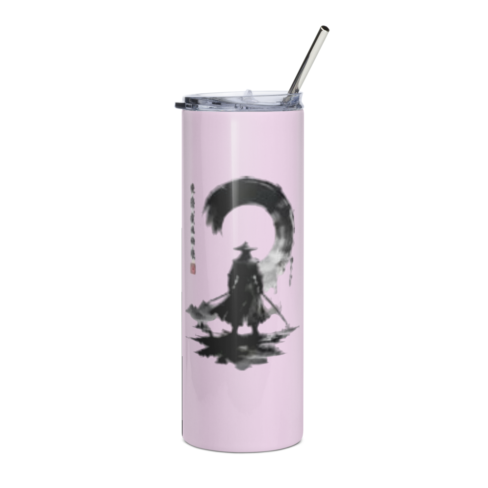 Zen Samurai Pink Stainless Steel Tumbler 20oz