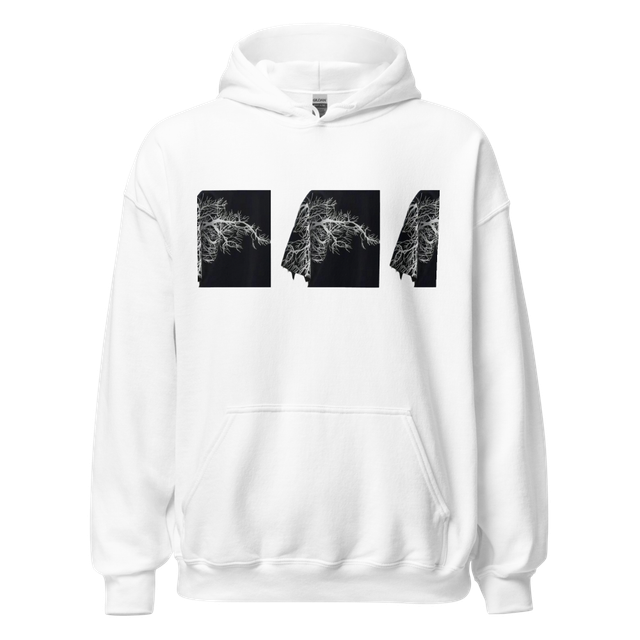 Overside black tree print