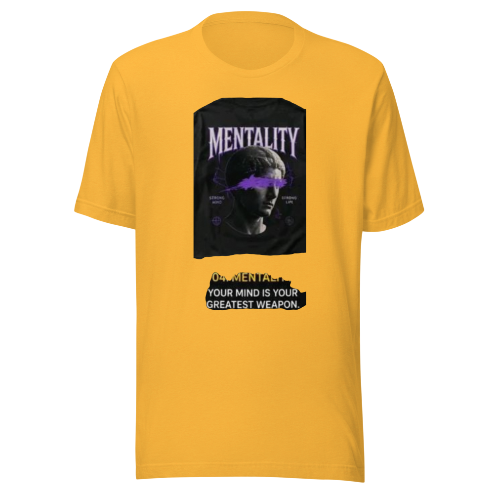 Yellow Mentality Mind Weapon Graphic Tee