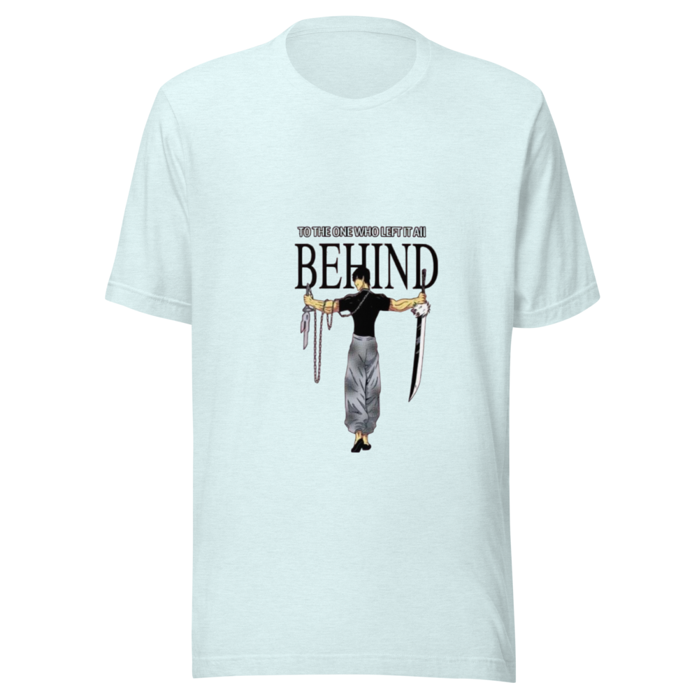 Light Blue Behind Anime Graphic Tee