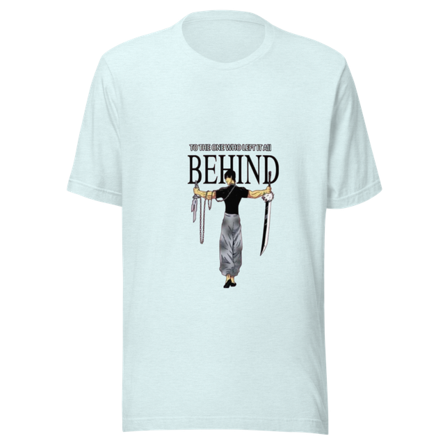 Light Blue Behind Anime Graphic Tee
