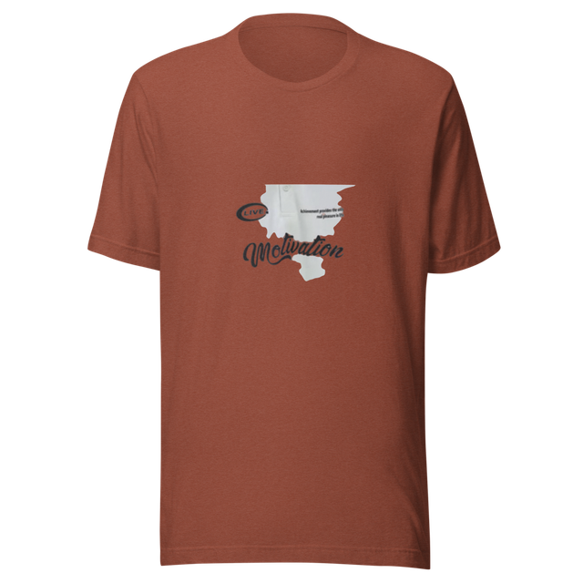 Burnt Orange Motivation Map Graphic Tee