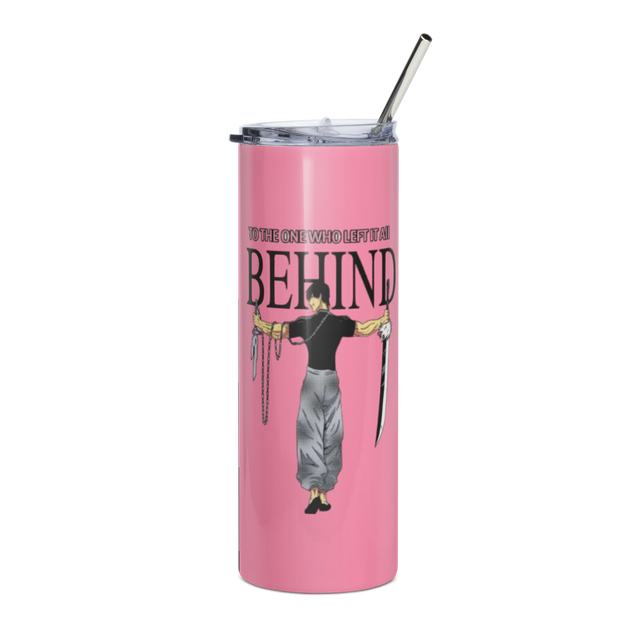 Behind You Samurai Pink Stainless Steel Tumbler