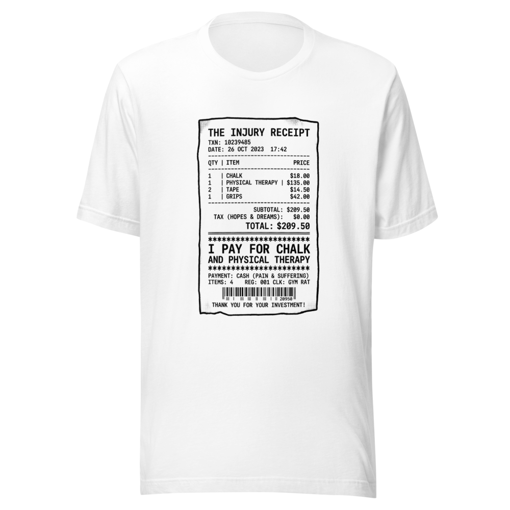 The Injury Receipt Gymnastics Tee