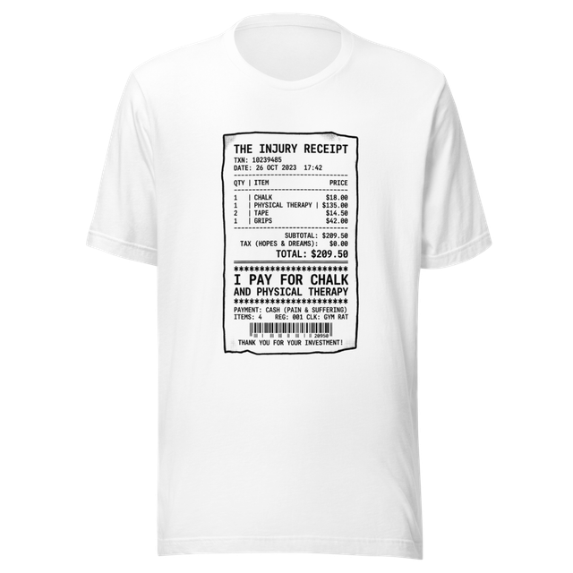 The Injury Receipt Gymnastics Tee