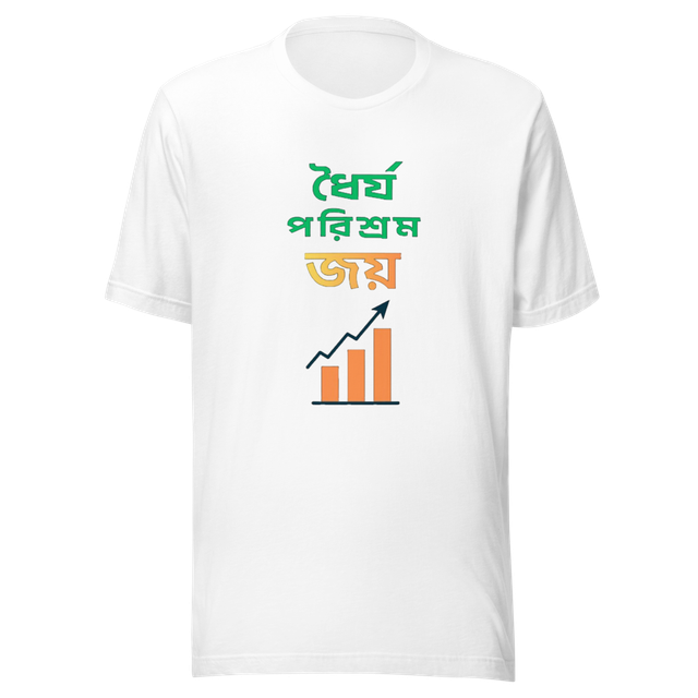 ধৈর্য পরিশ্রম জয়" - Motivational Bengali Typograph