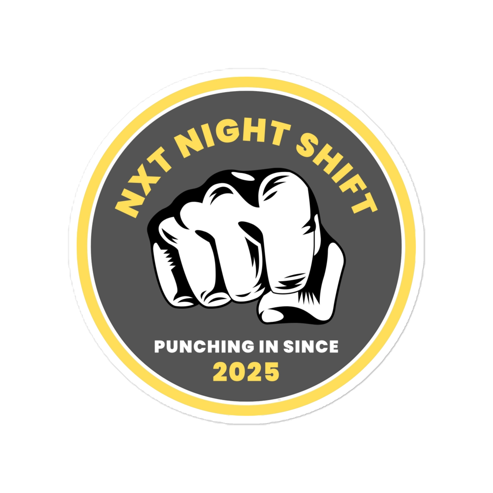 Punching In Sticker