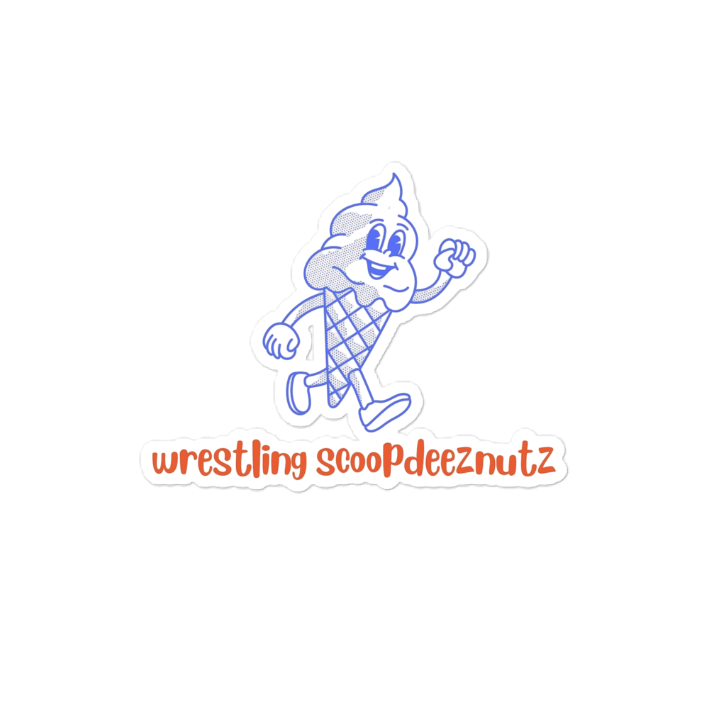 Wrestling Scoop Deez Nuts Sticker
