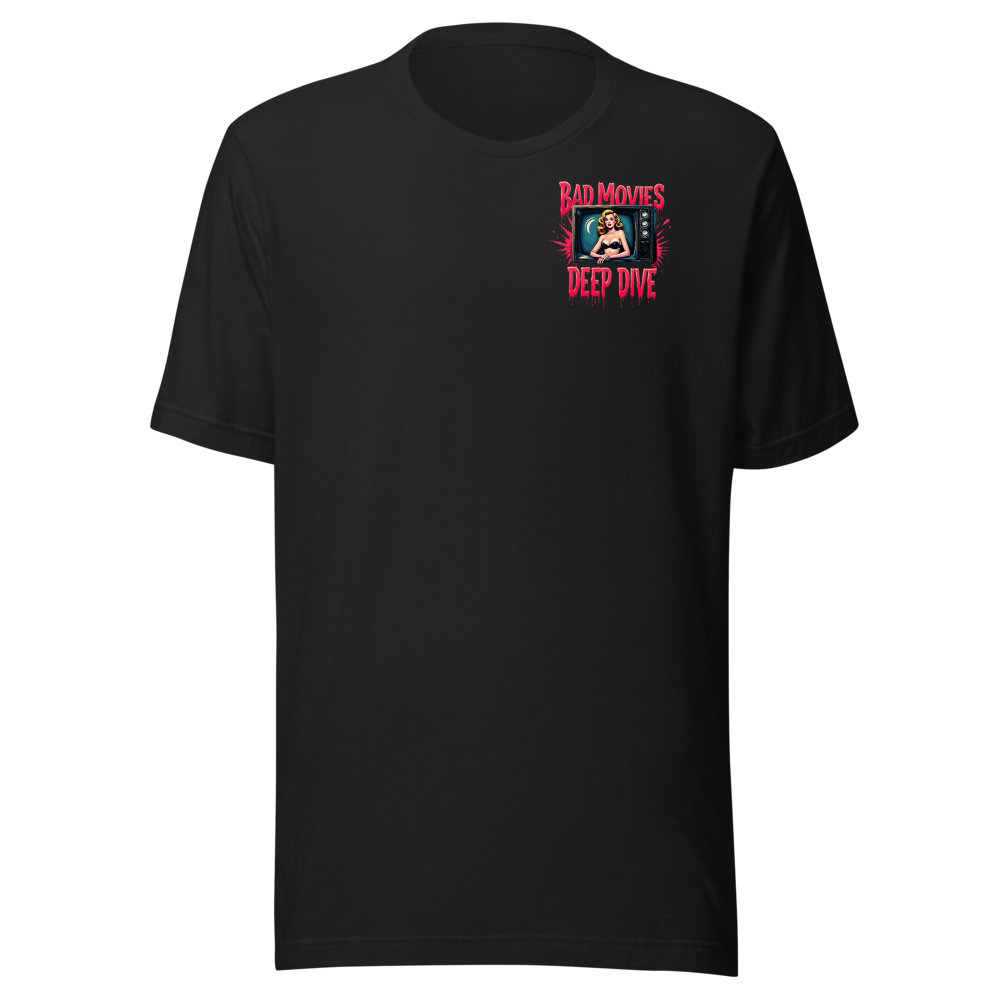 Bad Movie Deep Dive Shirt Front and Back Logo