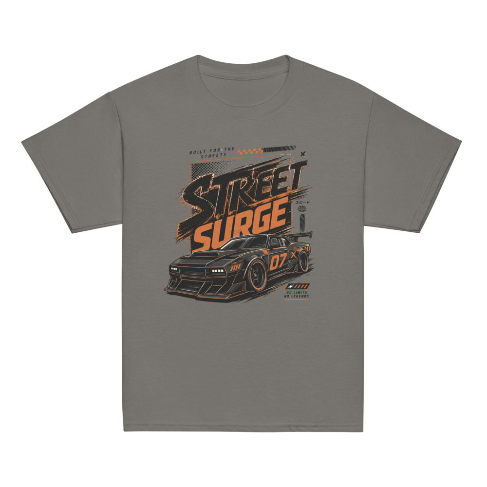 Street Surge Racing Car Graphic Retro T-Shirt 