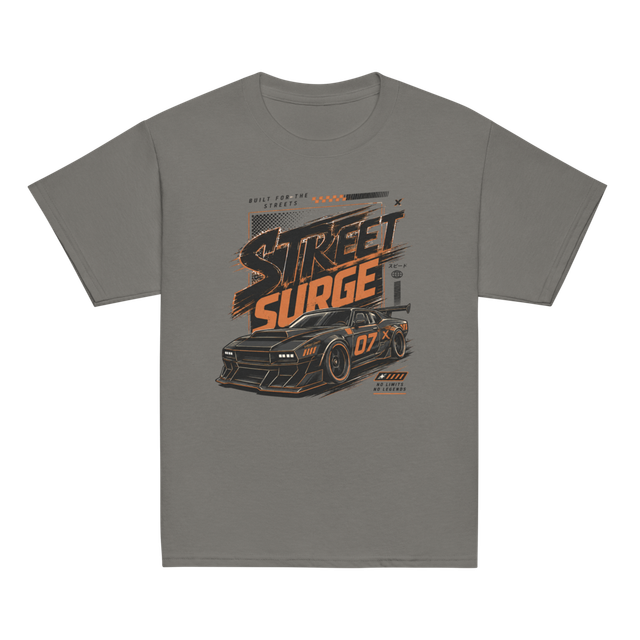 Street Surge Racing Car Graphic Retro T-Shirt