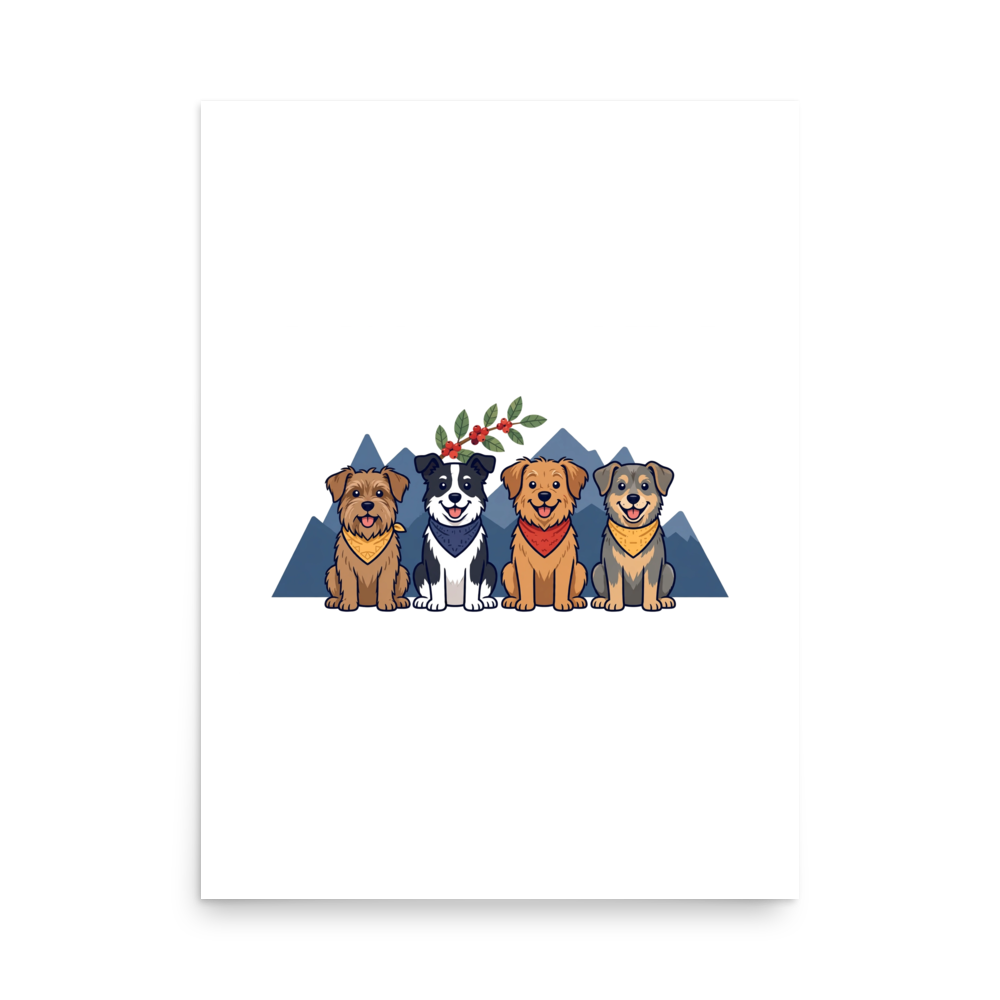 Perros de Colombia — Cuatro Perros Poster