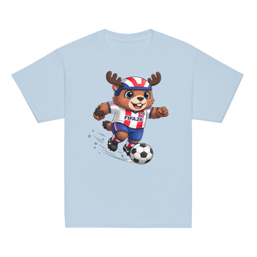 cartoon animal football t-shirt