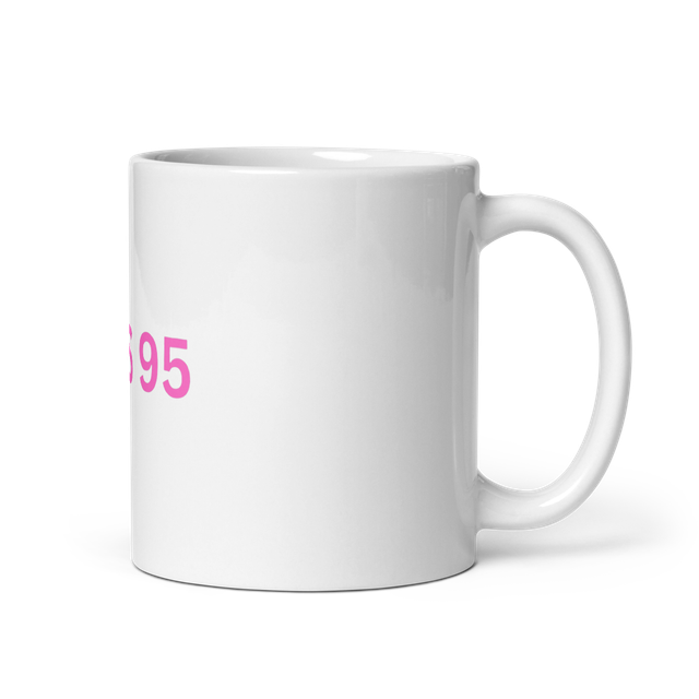 HITS 95 White Glossy Mug