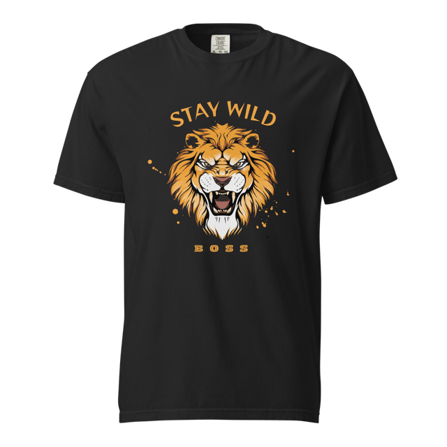 Stay Wild Boss Lion Graphic T-Shirt
