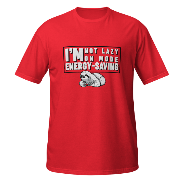 Funny Sloth Energy-Saving Mode T-shirt