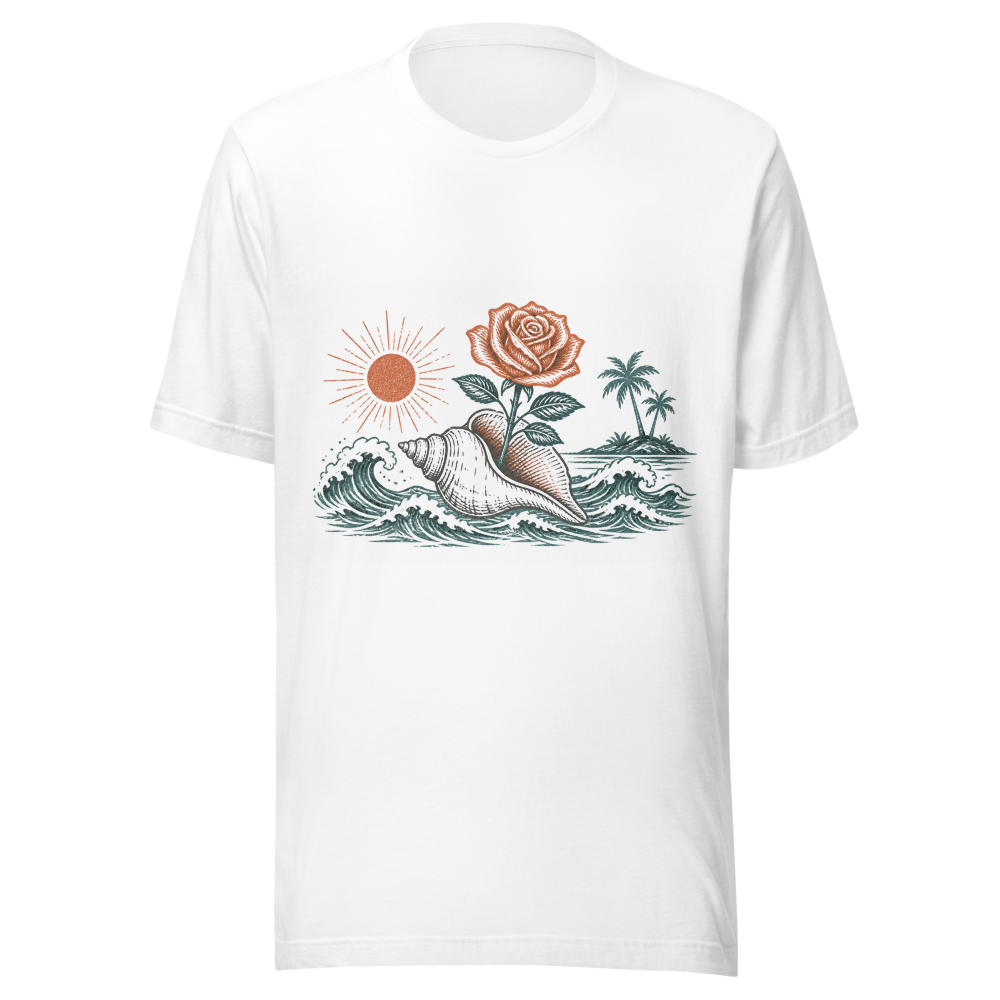 Seashell Rose Tee