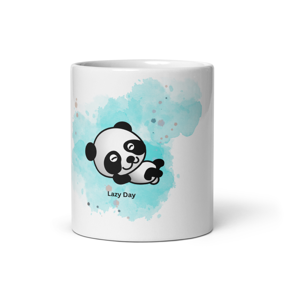 Lazy Panda Needs Coffee Ceramic Mug