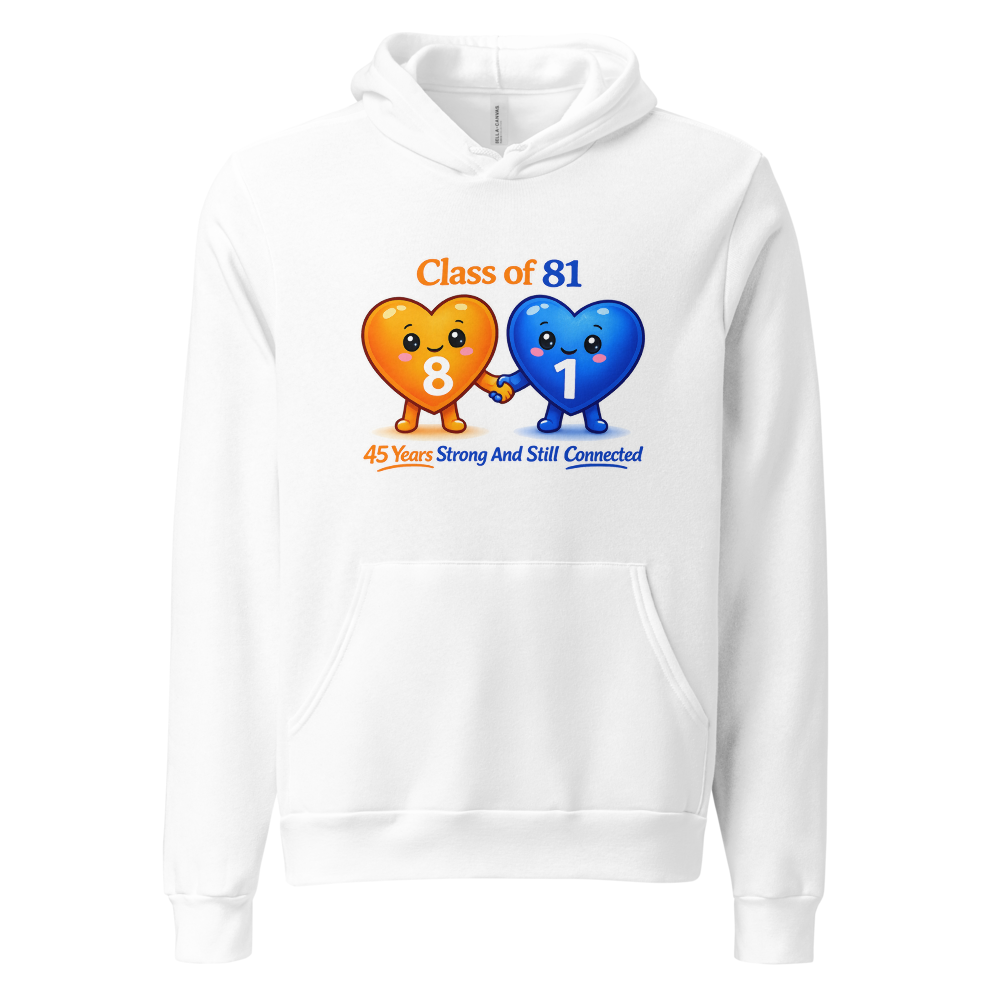 Unisex Pullover Hoodie 45th Reunion