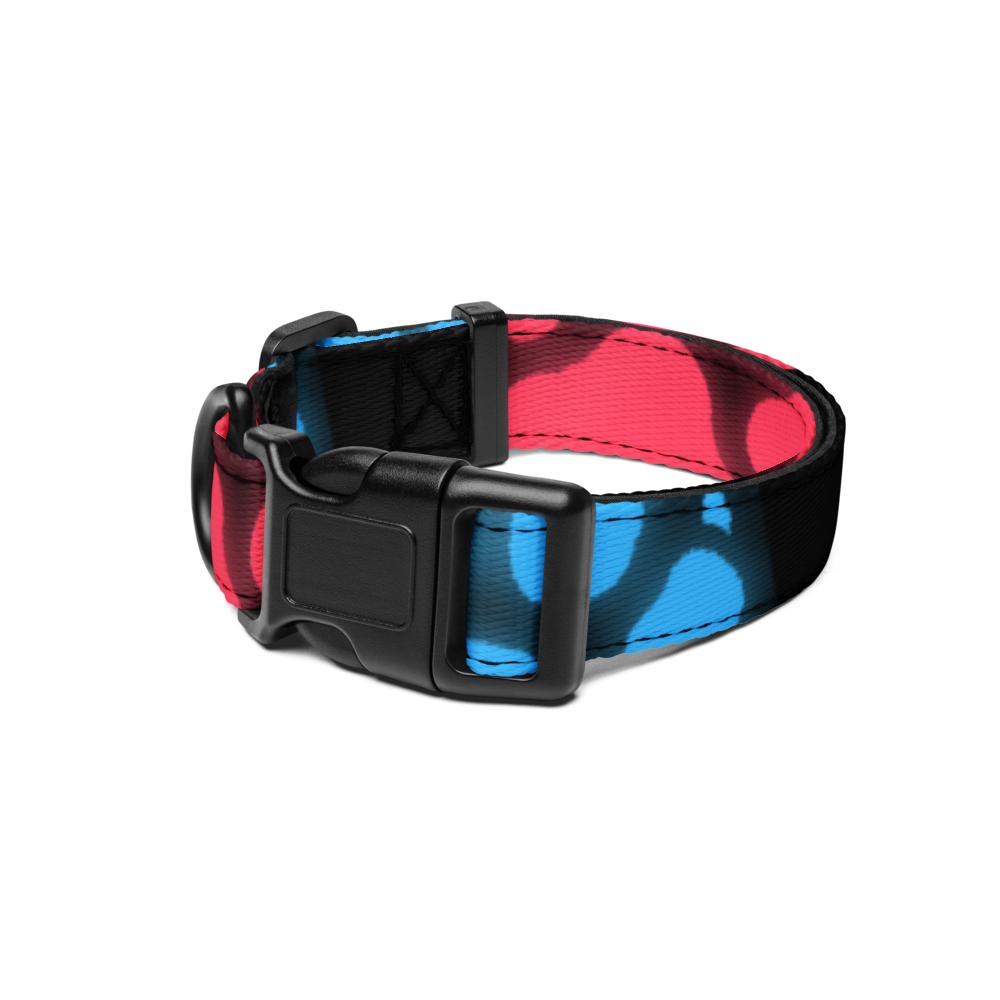 Neon Paw Trail Pet Collar