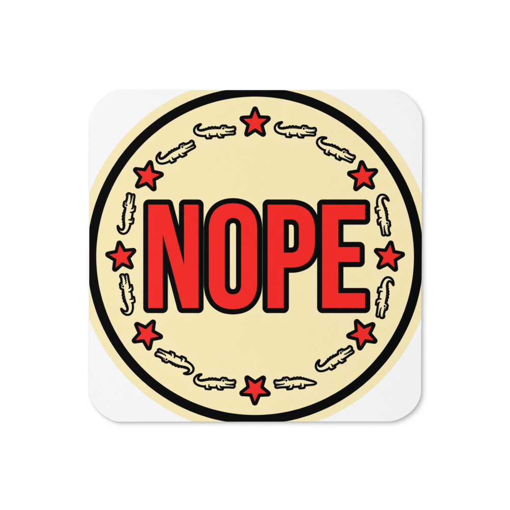 Nope Badge Coaster